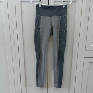 Athleta women’s grey fleece lined leggings